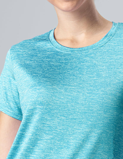 5 Pack: Women's Dry Fit Short Sleeve T Shirts, Athletic Workout Tee Tops for Gym Yoga Running (Set 8, Large)