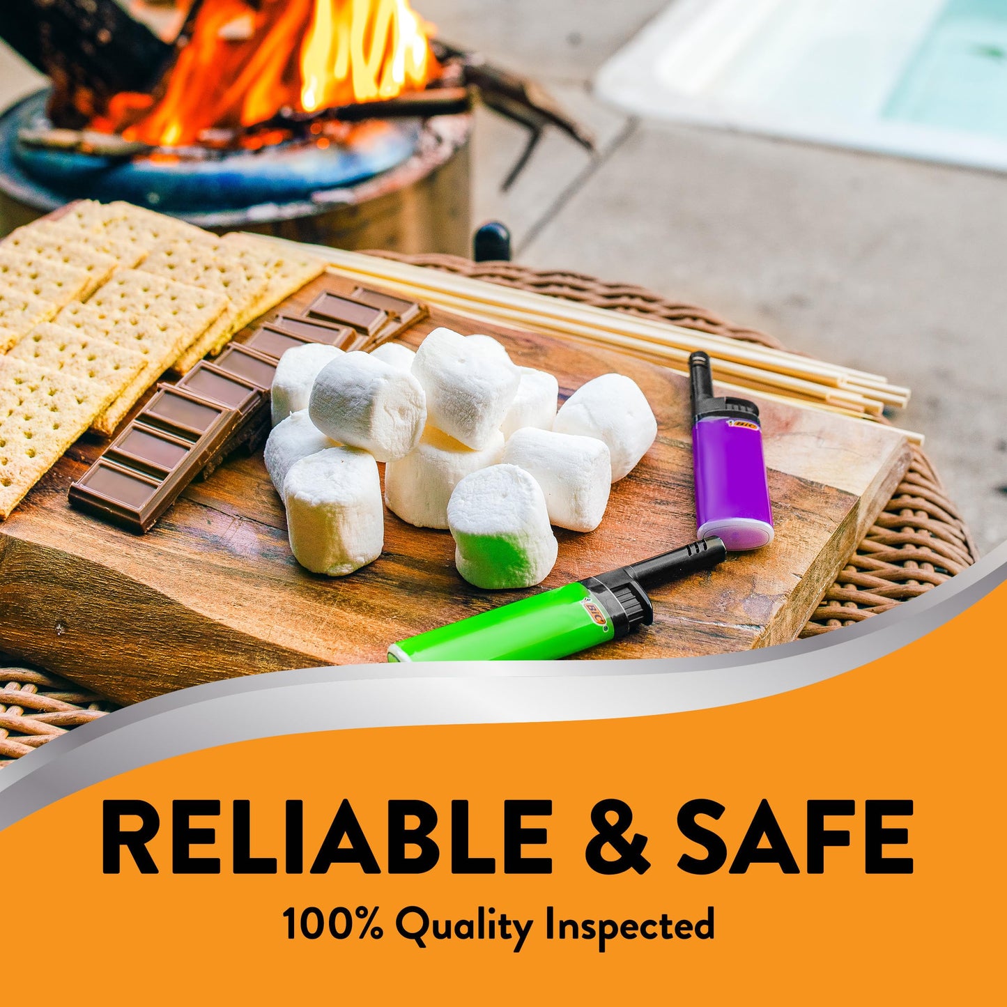 BIC EZ Reach Lighters, Extended Wand, Home Decor Designs, 6-Pack