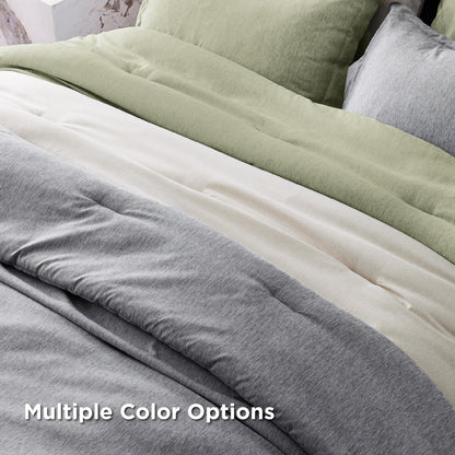 Bedsure Twin/Twin XL Comforter Set - Grey Soft Bedding for All Seasons, Cationic Dyed Bed Set, 2 Pieces, 1 Twin Size Comforter (68"x88") and 1 Pillow Sham (20"x26"+2")