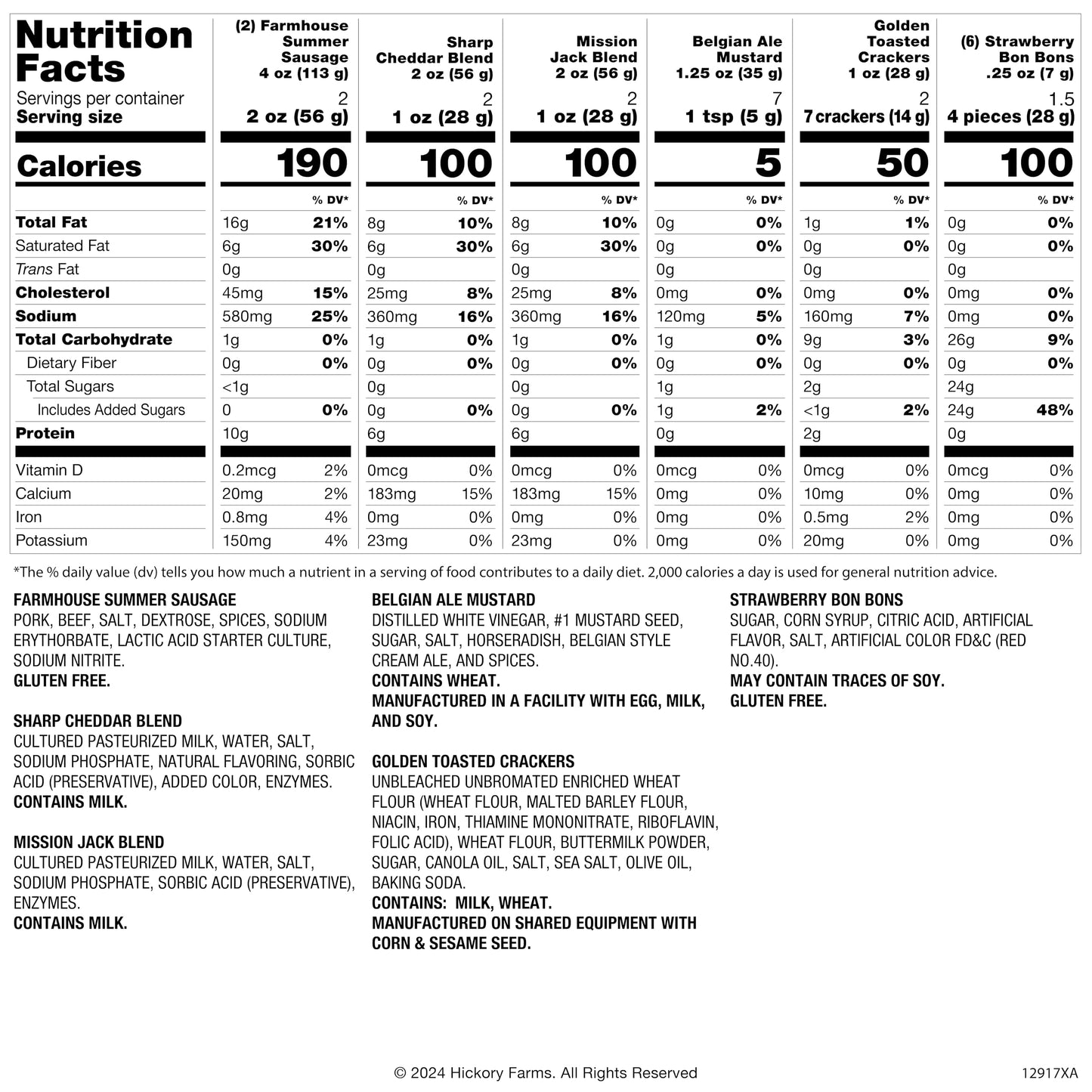 Hickory Farms Farmhouse Meat & Cheese Food Gift Basket (Small) - Box Set | Charcuterie Board Food | Summer Sausage | Father's Day | Mother's Day | Easter | Christmas | Holiday | Housewarming | Gourmet | Sympathy | Care Package