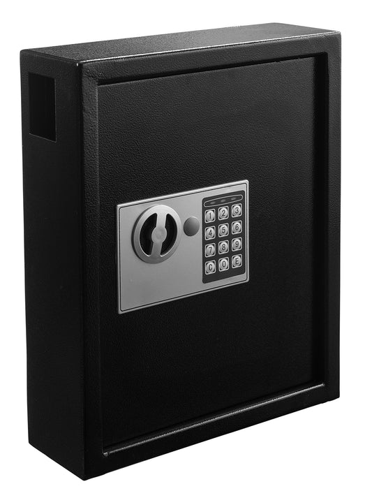 Adiroffice Key Holder Wall Mount - 40-keys Lock Box with Code, Key Cabinet Wall Mount, Valet Parking Key Box, Car Dealer Key Cabinet - Space Saving Locking Key Box Wall Mount with Digital Lock