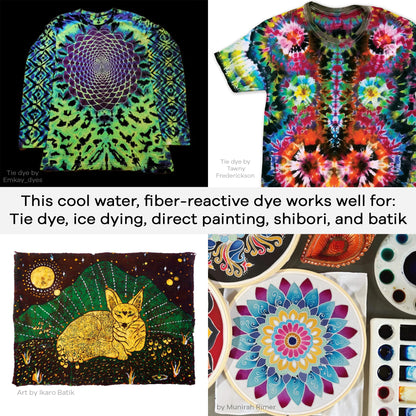 Jacquard Procion MX Tie Dye Powder Teal, 8 Ounce Jar for Fabric and Clothing | Permanent and Washfast