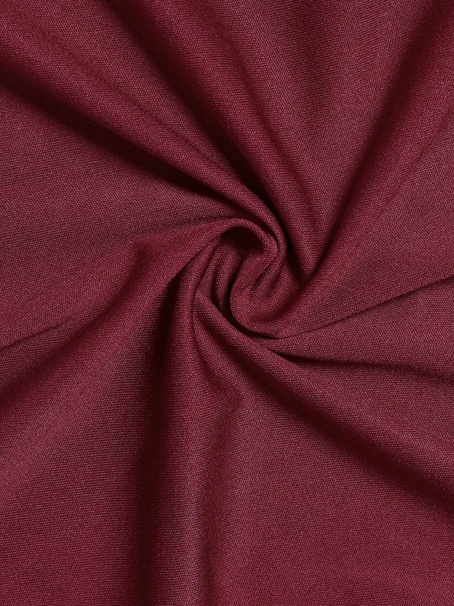 Allegra K Women's Flare Dress Halloween Contrast Peter Pan Collar Short Sleeves Wednesday Addam Dresses X-Small Burgundy