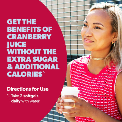 AZO Cranberry Supplement, Made with Concentrated Whole Fruit Cranberry Powder to Help Cleanse and Protect the Urinary Tract*, Sugar Free Cranberry Pills, Non-GMO, 100 Softgels