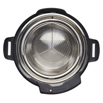 Instant Pot Official Large Mesh Steamer Basket, Stainless Steel, Round - Versatile Steamer & Strainer for Vegetables, Fish, and More - Durable, Rust-Resistant, Easy-Lift Handle, Dishwasher Safe