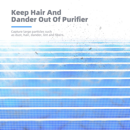 AROEVE MK01 & MK06 Air Filter Replacement 4-in-1 Air Filter for Smoke Pollen Dander Hair Smell Suitable- Standard Version