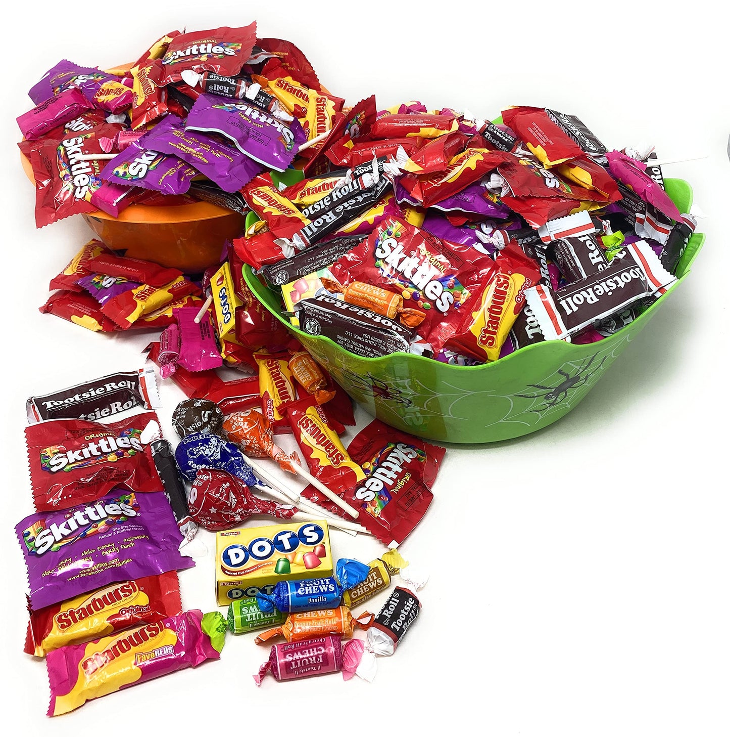 Assortit Holiday Special Bulk Candy Mix 11.25 Lb Starbursts FaveReds And Skittles Original And Wild Berry Tootsie Rolls Juniors Tootsie Snack Bars Tootsie Mini Dots Tootsie Pops Fruit Rolls 450+ Ct (180.4 Oz)