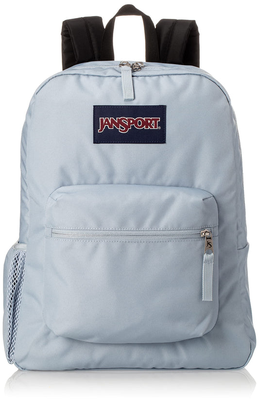 JanSport Cross Town Backpack 17" x 12.5" x 6" - Simple Bag for Everyone with 1 Main Compartment, Front Utility Pocket - Premium Class Accessories - Blue Dusk