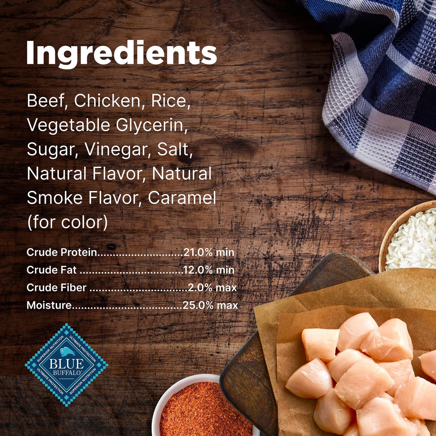 Blue Buffalo Nudges Jerky Cuts Dog Treats, Made in the USA with Natural Ingredients, Steak, 16-oz Bag