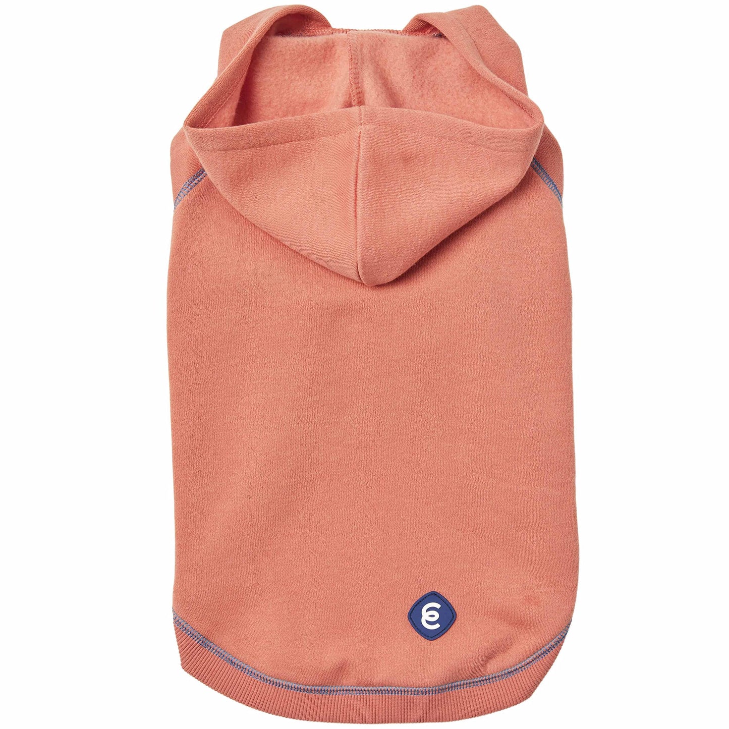 Blueberry Pet Essentials Dog Hoodie – 22 inch, Cotton‑Blend Sweatshirt with Hood, Coral, Machine‑Washable Small‑Dog Jersey
