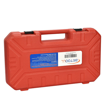 BETOOLL 9pc Hose Clamp Pliers, Professional Automotive with Flexible Wire Long Reach, Clic R Type Swivel Jaw and Flat Band Pliers for Coolant Radiator Heater/Water Hose (Red)