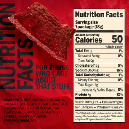 Jack Link's Beef Jerky, Teriyaki, Multipack Bags - Flavorful Meat Snacks for Lunches, Ready to Eat Protein Snacks, Individual Packs - 7g of Protein, Made with 100% Beef - 0.625 oz (Pack of 5)