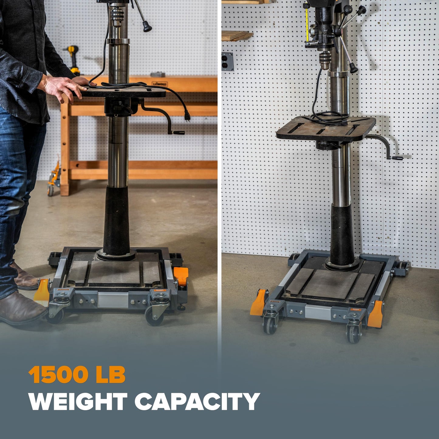 Bora Portamate PM-3500-Industrial Strength Universal Rolling Mobile Base That Makes Your Heaviest Power Tools Easy to Move