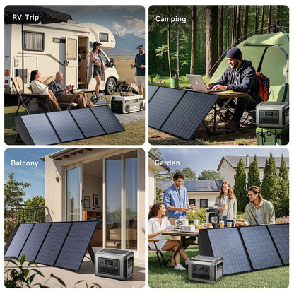 ALLPOWERS SP033 200W Solar Panel 36V 200 Watts Portable Solar Panel Kit Waterproof IP67 Foldable Solar Charger for Portable Power Station RV Marine Laptops Camping Off-Grid Emergency