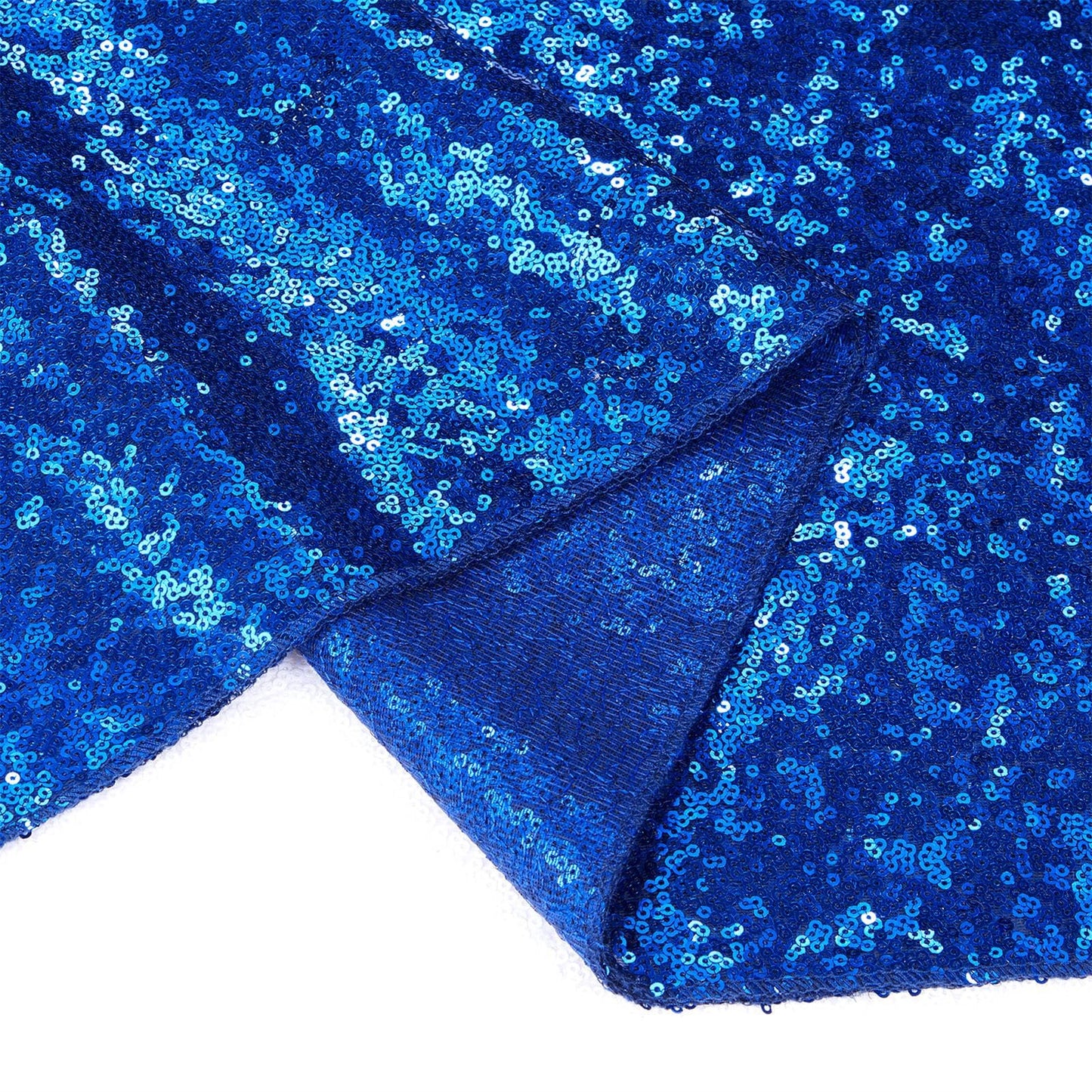 B-COOL Royal Blue Table Runner 12 Pack 12x72Inch Glitter Decoration Sparkly Fabric for Graduation Holiday Birthday Outdoor Dining Table Centerpieces