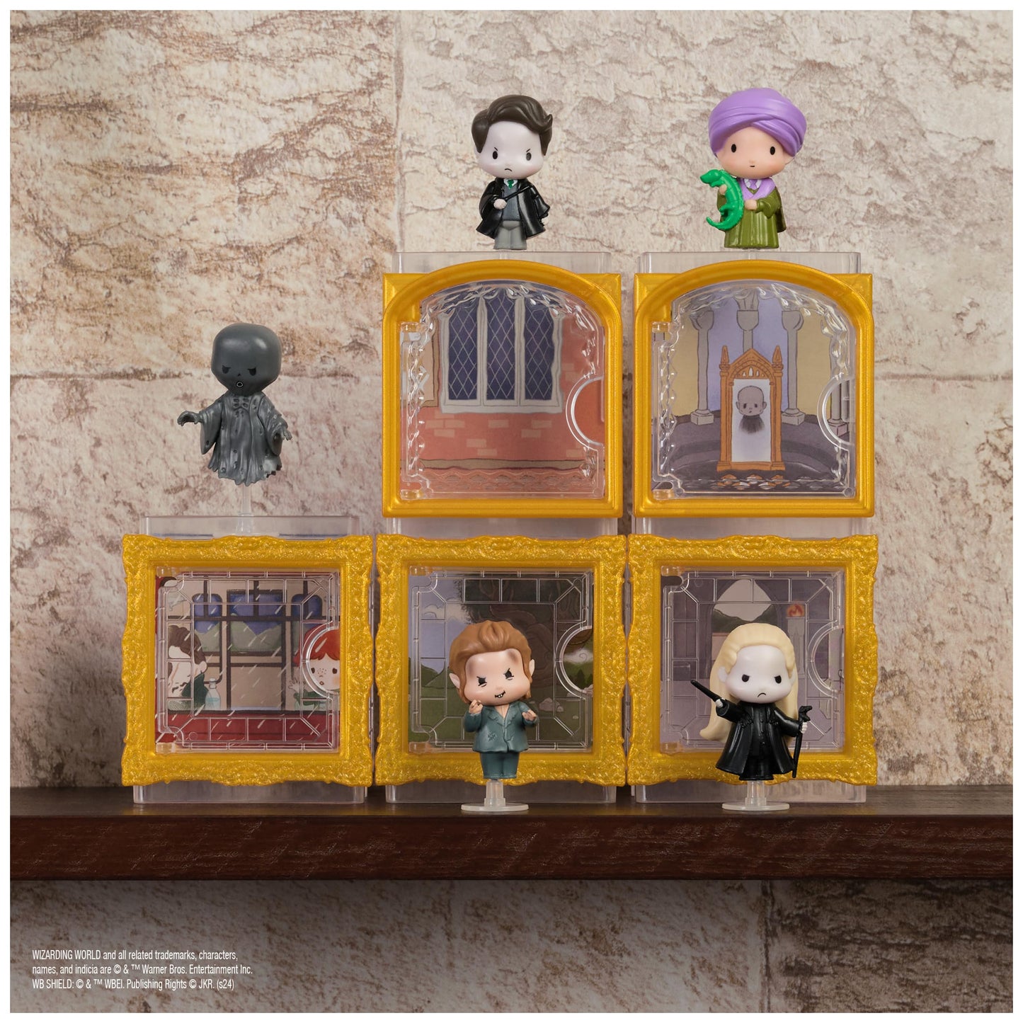 Wizarding World Harry Potter, Micro Magical Moments Dark Arts 5-Pack Figures Set & Display Cases (Amazon Exclusive), Kids Toys for Ages 6 and up