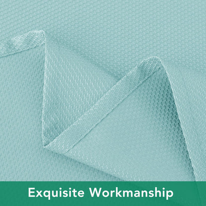 Biscaynebay Round Tablecloth 60 Inch-Auqa Blue Outdoor Fabric Table Cover-Small Circle Folding Table Cloths Linen Water Resistant for Kitchen Dining Picnic Patio Outdoor Party Restaurant Tables