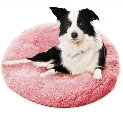 Active Pets Large Dog Bed, Calming Orthopedic Pet Bedding for Anxiety Relief, Joint Support & Comfort, Washable Dog Furniture, M 45lbs, Pink
