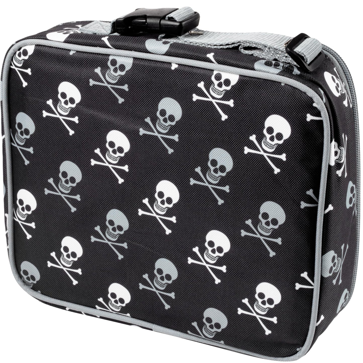 Bentology Lunch Bag for Boys- Kids Insulated Durable Lunchbox Tote Fits Bento Boxes, Containers, Jars & Water Bottles- Reusable School Lunch Sleeve w Clip on Handle- Keep Food Hotter or Colder Longer