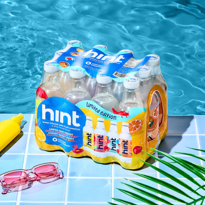 Hint Fruit-Infused Bottled Water, Summer Classics Variety Pack - Sugar Free Flavored Water with Zero Calories, Natural Fruit Essences, and No Artificial Sweeteners - 16 Fl Oz (Pack of 12)