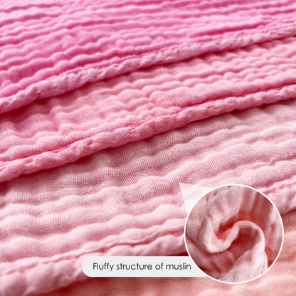 BAMBOO QUEEN 12 Pack Muslin Burp Cloths - Large 20" x 10", Ultra Absorbent 100% Cotton for Baby Drool and Messes - Soft, Gentle Baby Burp Rag for Boys & Girls -Pink, Purple, Sakura Series