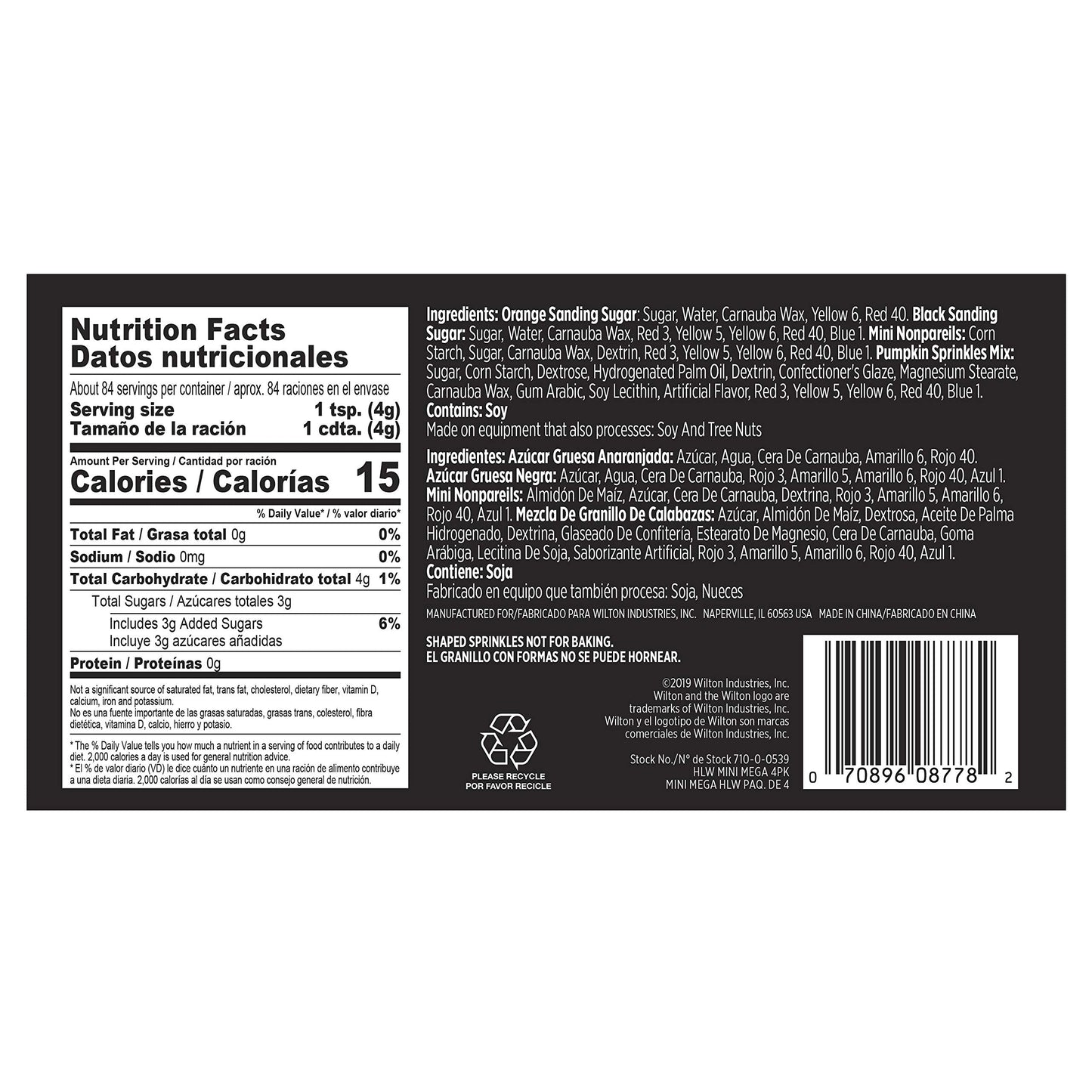 Wilton Halloween Sprinkles Mega Set, 4-Count