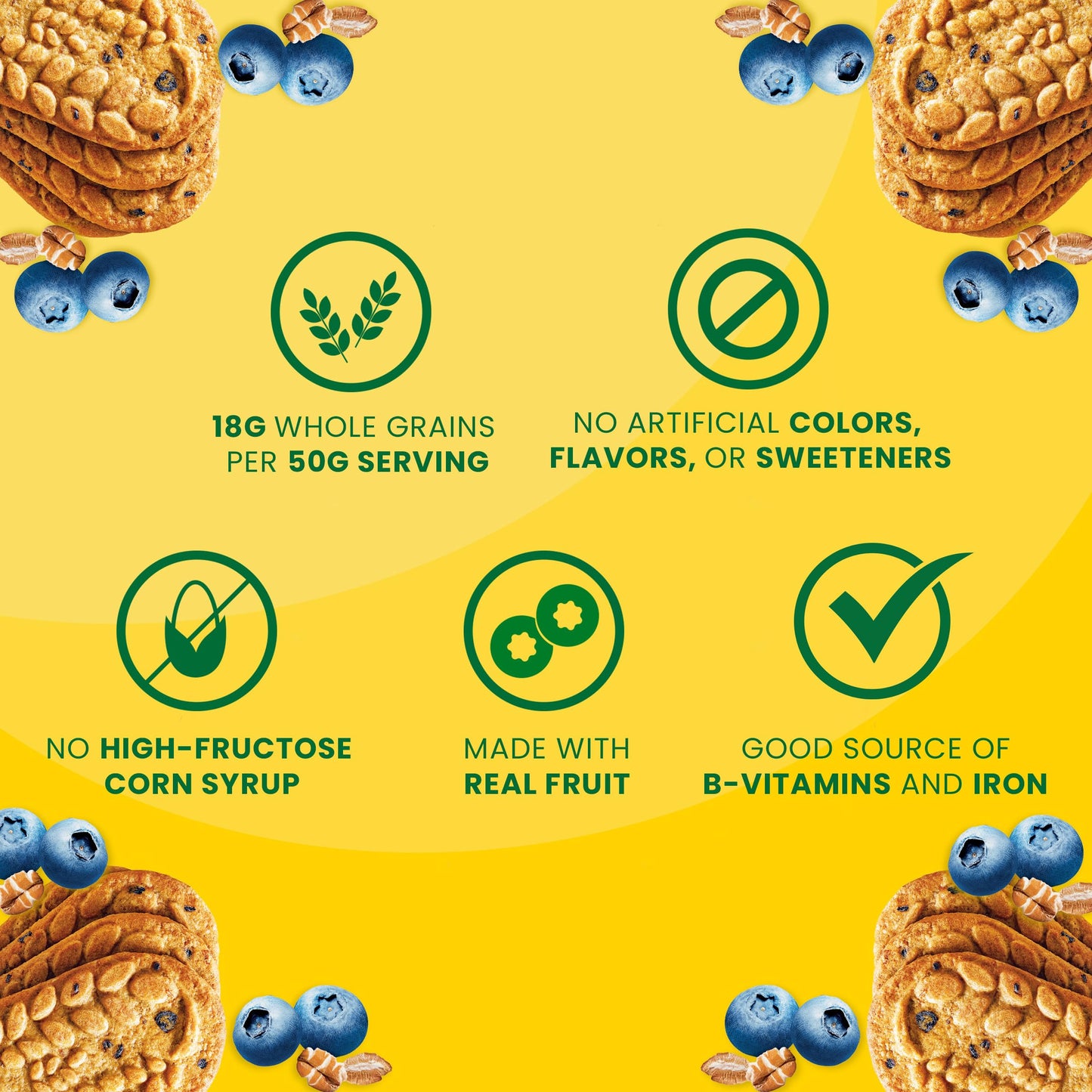 belVita Blueberry Breakfast Biscuits, Value Pack, School Snacks, 12 Packs (4 Biscuits Per Pack)