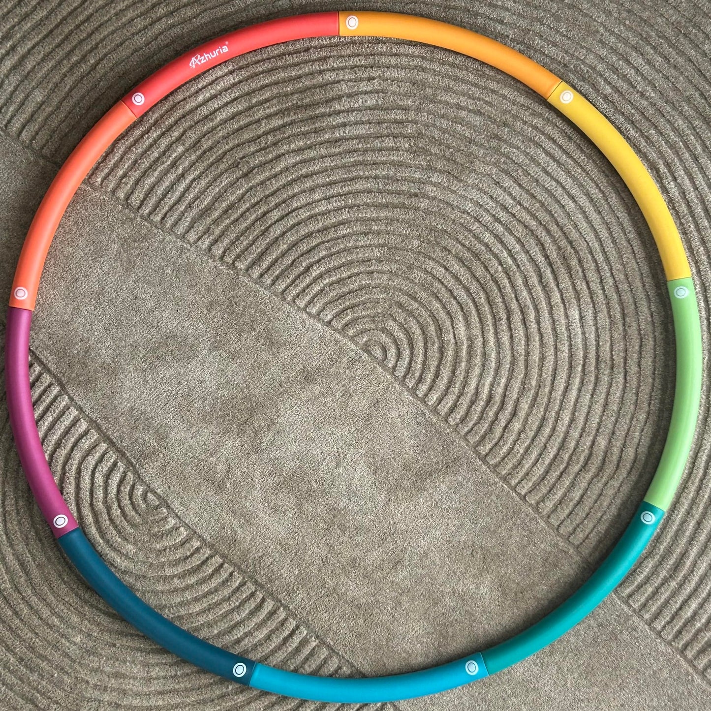 Azhuria Weighted Hula Hoop Plus Size | 3.2lb Weight, 43in Diameter | Extra Large Hula Hoop for Adults Weight Loss | Easy to Spin, Soft Padding | Exercise Hoop for Beginners & Advanced Hoopers