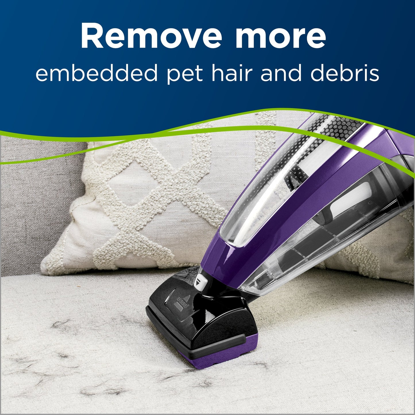 Bissell Pet Hair Eraser Lithium Ion Cordless Hand Vacuum, Purple