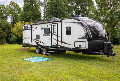 Camco Handy Mat with Strap - Perfect for Picnics, Beaches, RV and Outings - Green/Turquoise - 60" x 78" (42806)