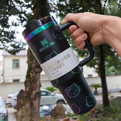 Black Stanley Quencher H2.0 Tumbler – 40 oz Travel Cup