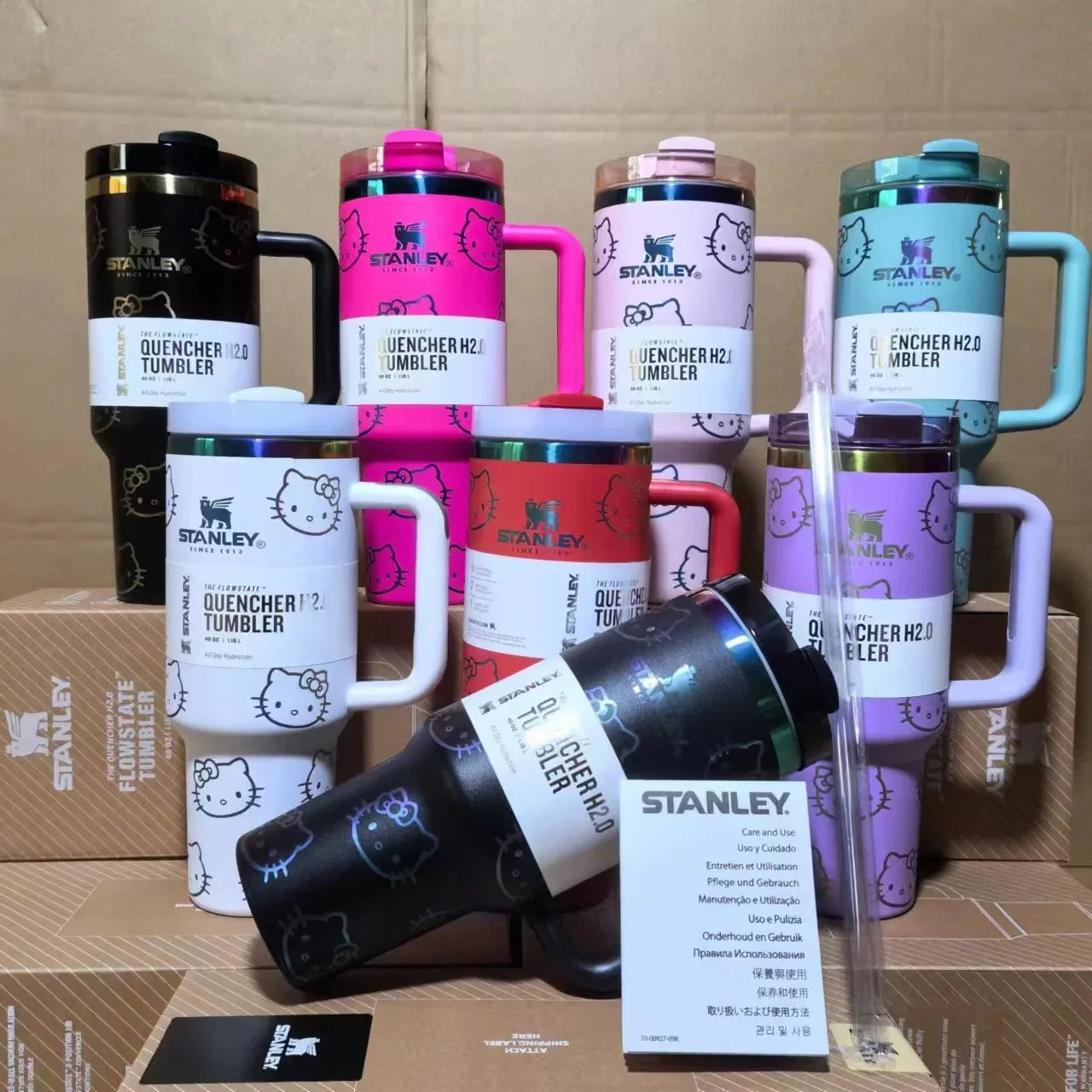 Hot pink Stanley Quencher H2.0 Tumbler – 40 oz Travel Cup